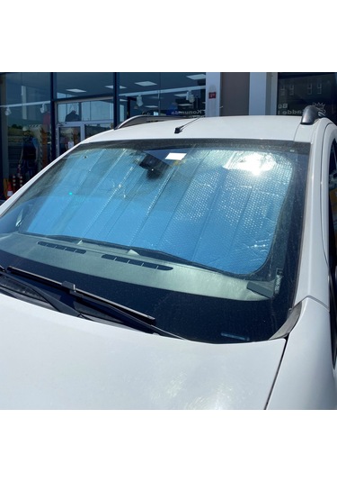 Eraks Ön Cam Güneşliği 130X60 CM Nikel Balonlu Güneşlik