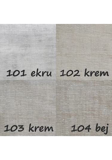 Keten Düz Tül Ithal Vip Serisi Extra Kaliteli (504014512)