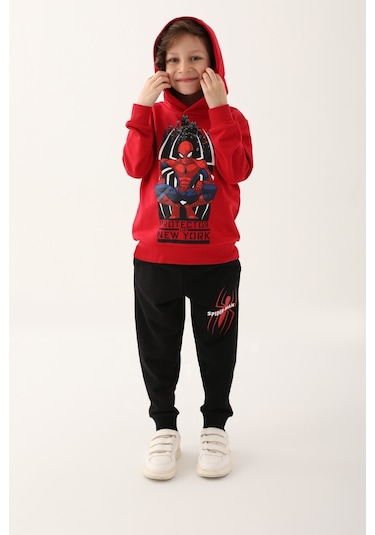 Spider Man D4830-3 Çocuk  Kırmızı Eşofman Takımı