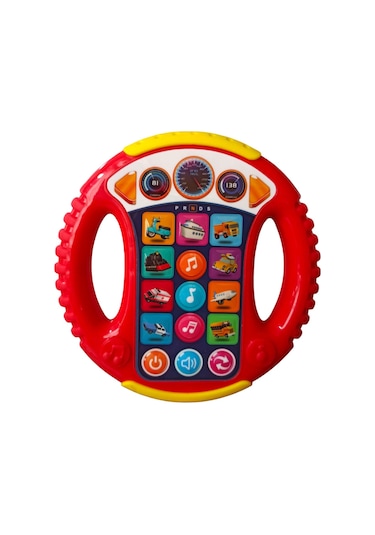 Sesli, Işıklı, Müzikli Neşeli Direksiyon İle Minik Sürücüler İş Başında 15cm.