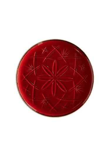 Porland Christina Kırmızı Düz Tabak 18cm