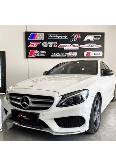 Mercedes W205 C Serisi 2015 Sonrası Batman Yarasa Ayna Kapağı Piano Black Abs Plastik