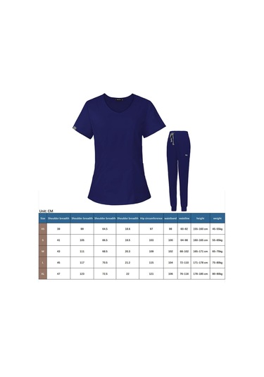 Suntek Üniforma Fırçalama Seti Hemşireler Günü S-lacivert