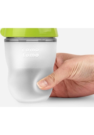 Antikolik Silikon Biberon 2'li 250ml Yeşil- Orta Akışlı 3-6 Ay