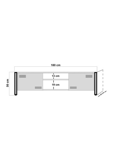 Copenhagen Rexor Tv Ünitesi Atlantik Siyah 180x45x50 Cm Siyah Copenhagen Rexor Tv Ünitesi Atlantik Siyah 180x45x50 Cm Siyah