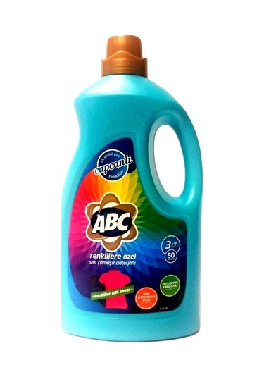 ABC Renklilere Özel Sıvı Çamaşır Deterjanı 50 Yıkama 3 L