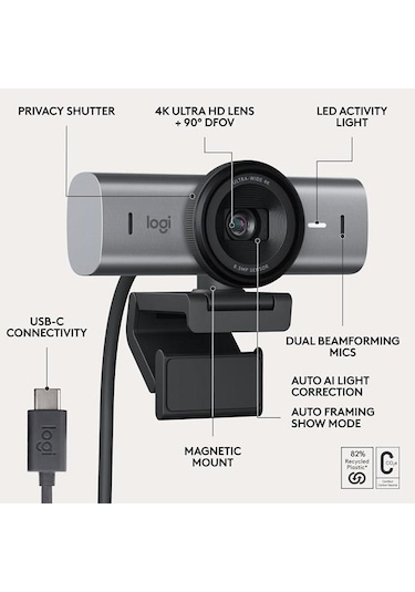 Logıtech Mx Brio 705 4k Ultra Hd Web Kamera 960-001530