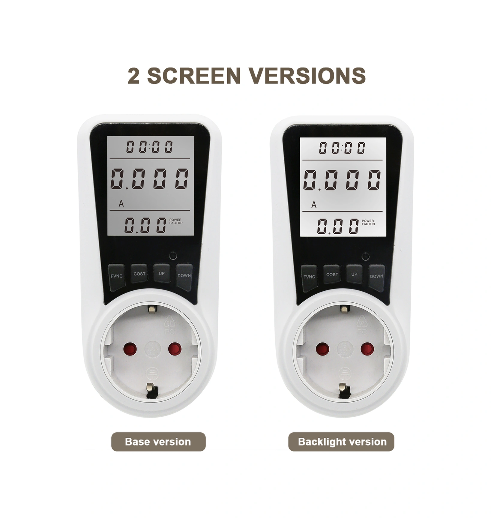 Xindoker Beyaz Avrupa Standartlı Ac230v-250v Akıllı Prizi - Enerji Tüketimini, Maliyeti Ve Güçü Takip Eden Elektrik Ölçüm Cihazı 250V 16A