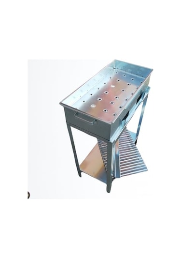 60x32 Sehbalı Büyük Boy Mangal-oluklu Izgaralı