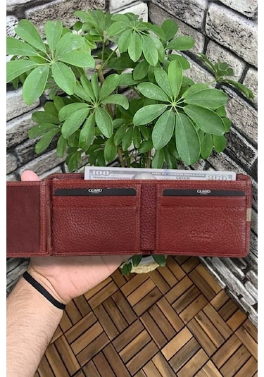 Derije Hakiki Deri Taba Spor Şeritli Erkek Cüzdanı T210 Çok Renkli