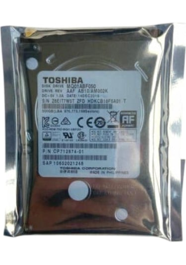 500gb Toshıba Mq01abf050 Dvr/nvr/nb/pc 2.5 Güvenlik Kamera Diski