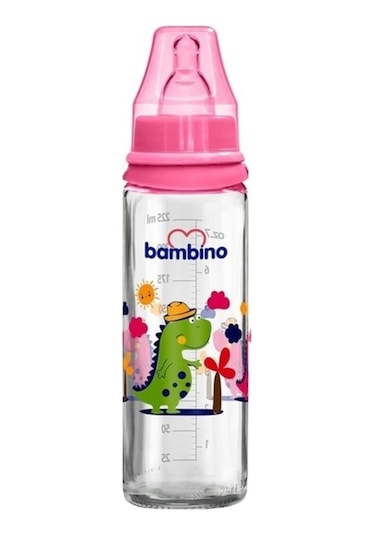 Bambino Ortodontik Cam Desenli Biberon 225 ML B012