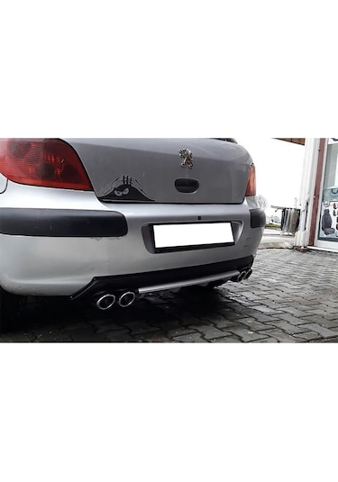 Peugeot 307 Gri Difüzör Çiftli Kare Egzoz Görünümlü D Tip Difizör