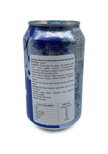 Warheads Sour Blue Raspberry Soda - Ekşi Yaban Mersini Ve Ahududu Aromalı Gazlı İçecek 330ml