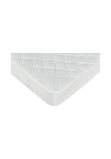 Kapitoneli Sıvı Geçirmez Fitted 90x190 Cm Tek Kişilik Alez Beyaz