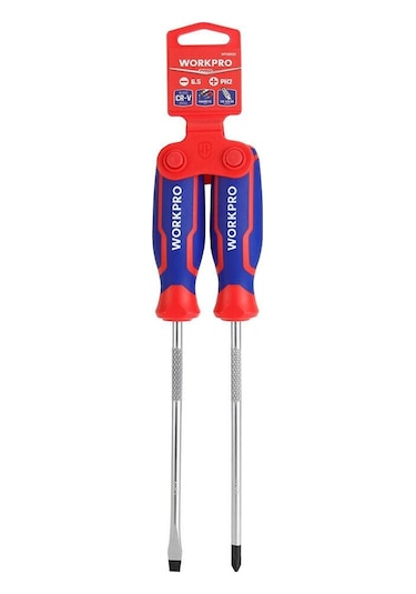 Workpro Wp200503 2 Parça Profesyonel Cr-v Manyetik Tornavida Seti Fr Wp200503