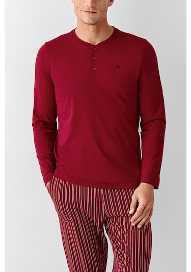 Arnetta Erkek Bordo Pijama Takım Ar3013-s-v3