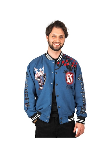 Deepsea Erkek Indigo Mavi Çıtçıtlı Kolej Mont 2304764 İndigo