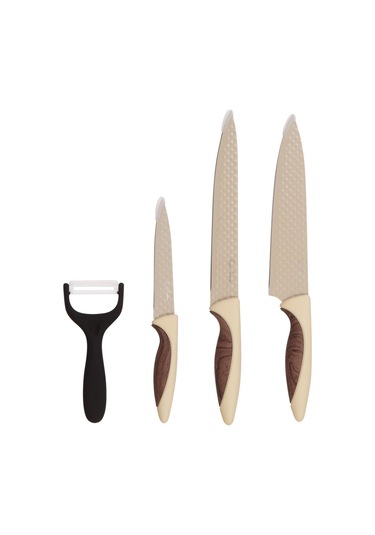 Pierre Cardin Pluto 4'lü Bıçak Seti Krem Çok Renkli