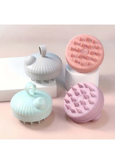 Elmpaly Pembe Lambano Silikon Saç Fırçası: Yumuşak, Dayanıklı, Masajlı Ve Şampuan Dispanseri