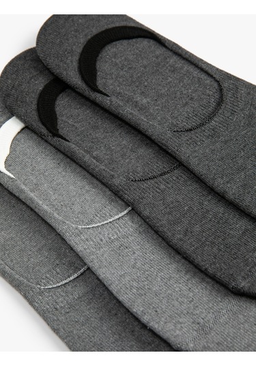 Koton Babet Çorap Seti 4'lü Gri 4wam80263aa 4WAM80263AA031 Gri