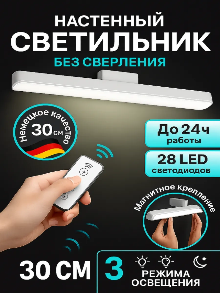 Lismerk Kablosuz Duvar Aydınlatma Aparatı Ve Kumanda 230729728 Beyaz