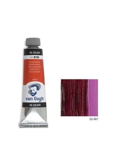 Talens Van Gogh Yağlı Boya 40 ML Seri 2 567 Prem Red Violet