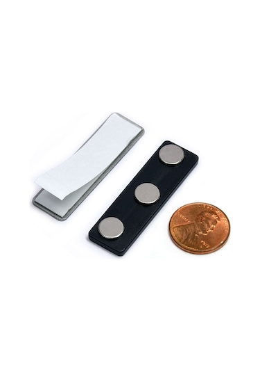 Mıknatıslı Yakalık Isimlik - 3 Mıknatıslı Manyetik Rozet Tutucu