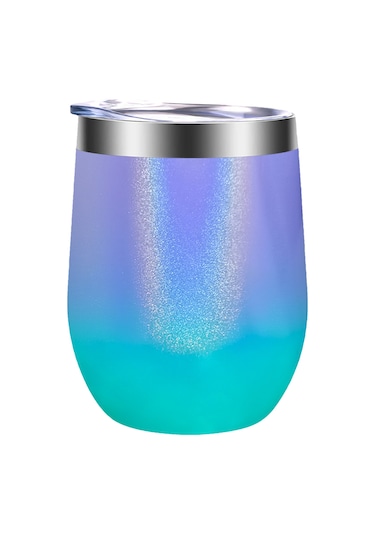 Ruicoo Paslanmaz Çelik Termos Kupa - 12oz Sıcak/soğuk Koruma, Seyahat Ve Ofis İçin 112 Karakter Çok Renkli