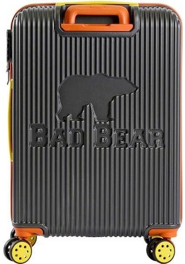 Bad Bear Logo Suitcase 23.01.80.002kg Koyu Gri Orta Boy Tekerlekli Abs Valiz 64 Lt. Koyu Gri
