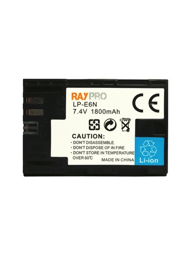 Canon 60D 70D 80D 7D ve 7D Mark II için Lp-E6 Lp-E6N Batarya Pil