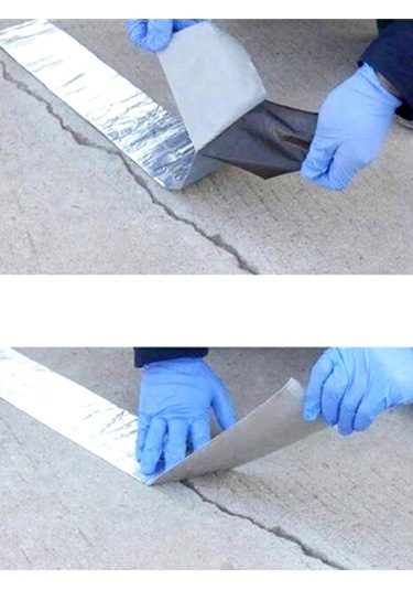 Ziftli Bitüself Oto Ses ve Su Yalıtımı Bandı 15cmx10m Alüminyum Kaplı Çatı İzolasyon Alubütil Bitüm