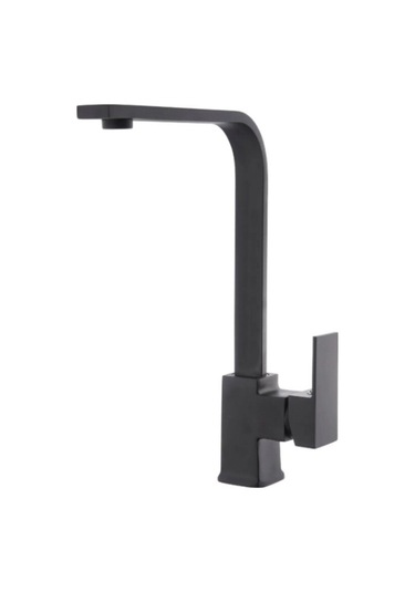 Kare Siyah Model Aç Kapa Mutfak Eviye Bataryası Siyah