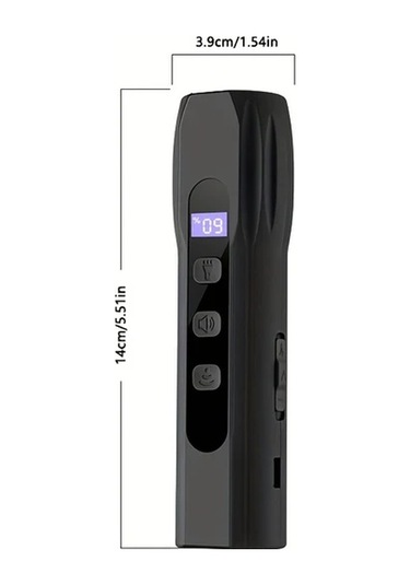 Willowhaven Ses Dalgası Teknolojili 3 Seviyeli Köpek Kovucu Led Fenerli Siyah