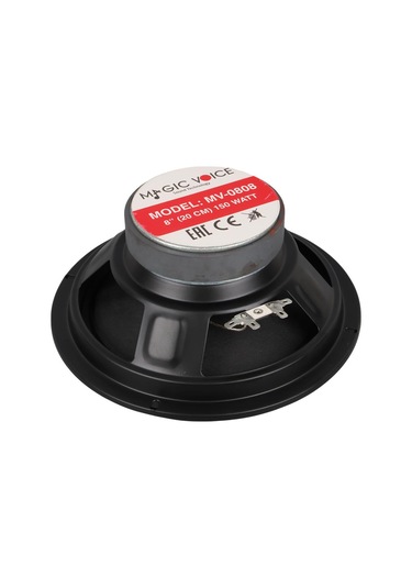 Magicvoice Mv-0808 8 İnç 20cm 150 Watt Tekli Metal Kasa Oto Araç Hoparlör Mv-3408 Amfi Uyumlu