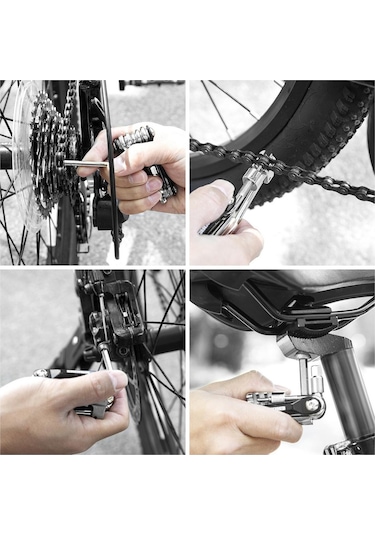 Suntek Taşınabilir Çok Işlevli Bisiklet Tamir Aleti Siyah