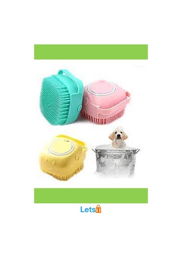 Yumuşak Silikon Şampuan Hazneli Kedi Köpek Yıkama Kesesi 80ml