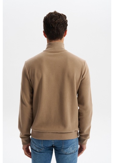 Arma Erkek Regular Fit Selanik Kumaş Dik Yaka Fleto Cepli Basic Sweatshirt Kazak K30324698502 Füme - Gri Arma Erkek Regular Fit Selanik Kumaş Dik Yaka Fleto Cepli Basic Sweatshirt Kazak K30324698502 Füme - Gri