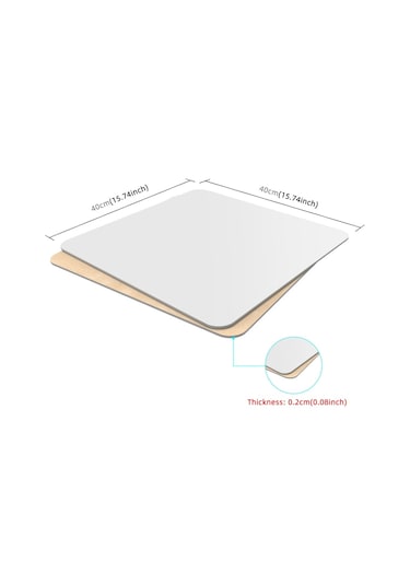 Puluz 40 CM Fotoğrafçılık Akrilik Yansıtıcı Arka Plan Kartı Beyaz