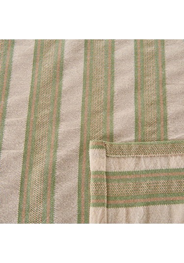 Evidea Soft Freya Masa Örtüsü - Yeşil / Ekru - 140x200 Cm Yeşil / Ekru