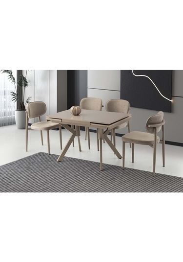 Mobilgen Sadece Masa Cappicino 110+60 Petra Açılabilir Masa Cappucino