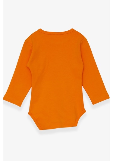 Breeze Erkek Bebek Çıtçıtlı Body Ayıcık Baskılı 9 Ay-3 Yaş, Turuncu