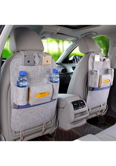 2 Adet Araç Araba Oto Koltuk Arkası Organizer Düzenleyici Kılıfı