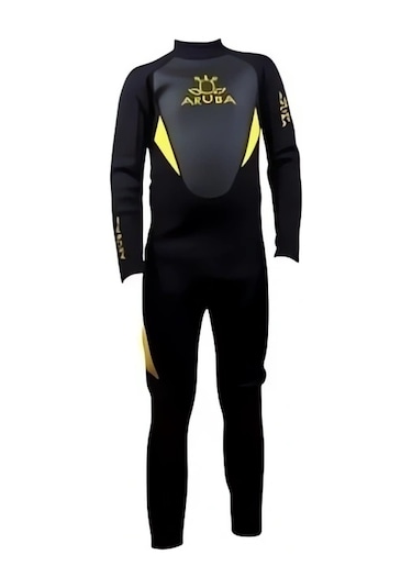 Aruba 3mm Fullsuite Bay Dalış Elbisesi Sarı Size:s Sarı