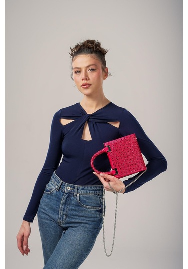 Ççs Kadın 17755 Omuz Ve El Çantası Fuşya