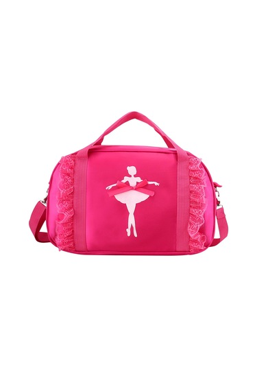 Homyl Bale Dans Çantası Tatlı Tutu Elbise Seyahat Için Çocuk Kırmızı Gül