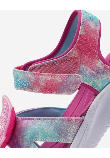 Skechers Jumpsters Sandal - Butterfly Brıtes Büyük Kız Çocuk Pembe Işıklı Sandalet 303109l Pkmt Pembe