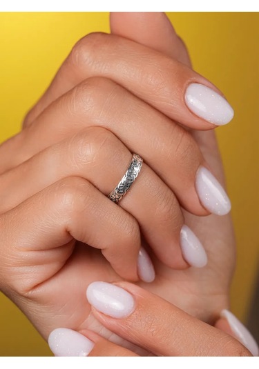 Lucente Kurtarıp Kolla 925 Gümüş Yüzük 214887614 Gri