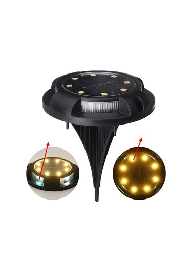 Büro Ev Ofis Aydınlatması İçin 8+4 Solar Panelli Kazıklı Zemin Solar Gün Işığı Açık Gri