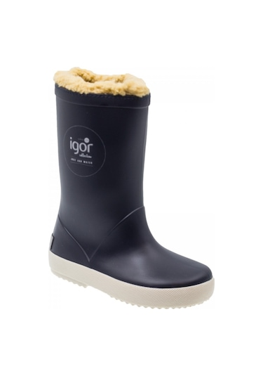 Igor Splash Nautico Borreguito Çocuk Lacivert Çizme Lacivert